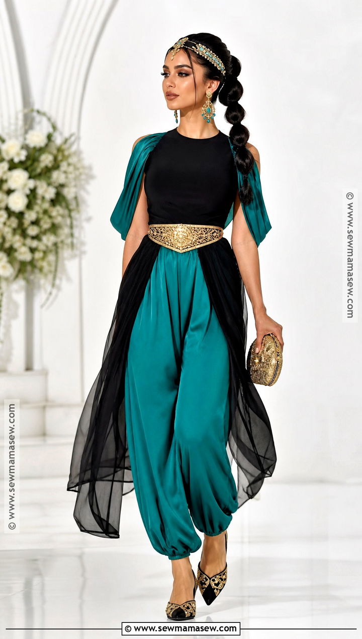 Black And Teal Princess Jasmine Costume - 45 princess jasmine costume ideas