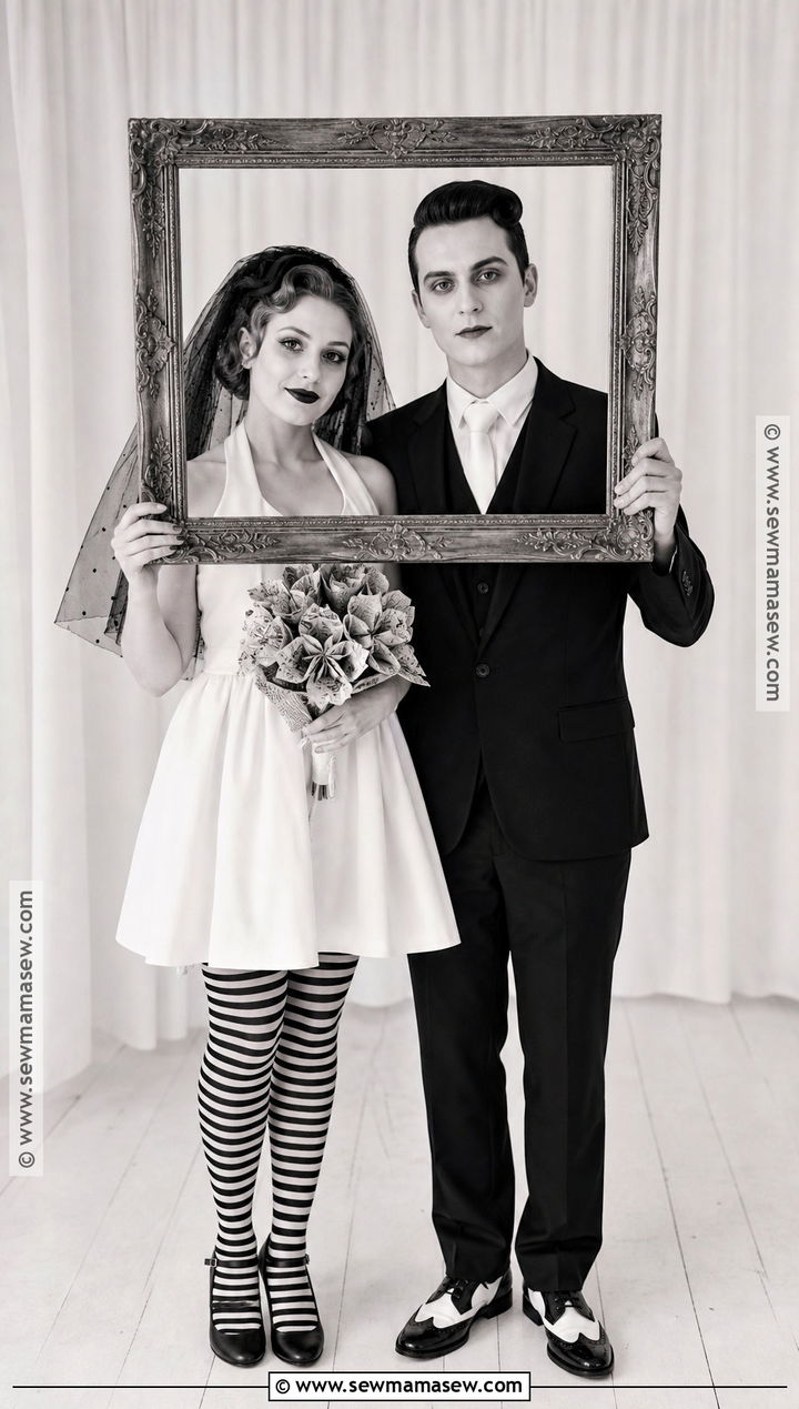 Black And White Bride And Groom Costume - 30 bride and groom halloween costumes