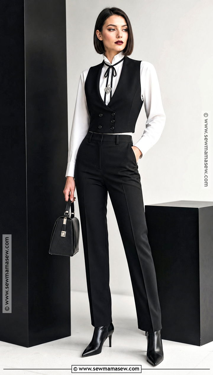 Black And White Contrast Vampire Outfit - 40 modern vampire outfit ideas