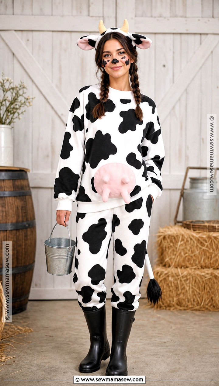 Black And White Cow Costume - 40 animal costume ideas