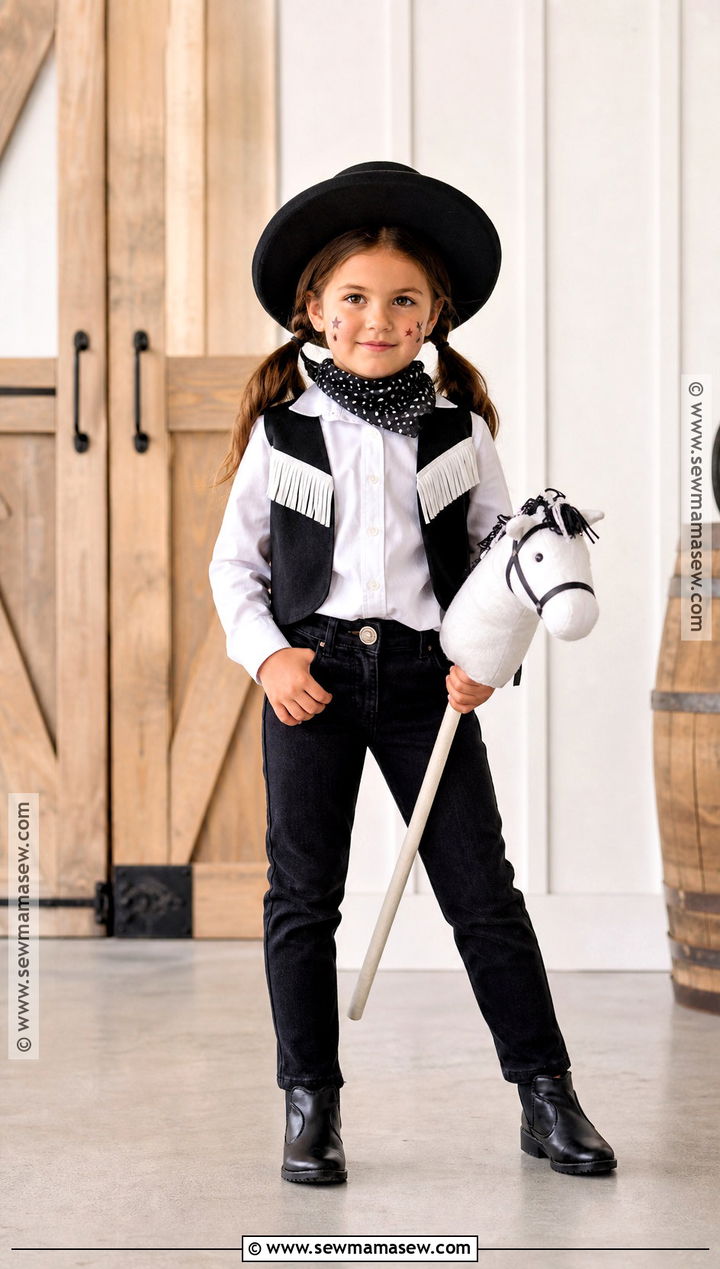 Black And White Cowgirl Costume - 30 cowgirl costume ideas for kids