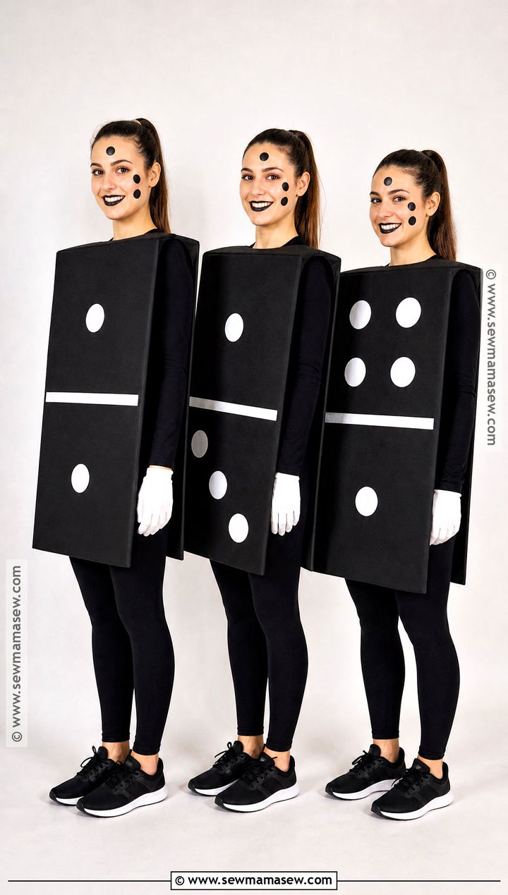 Black And White Domino Costume - 30 Black And White Halloween Costume Ideas