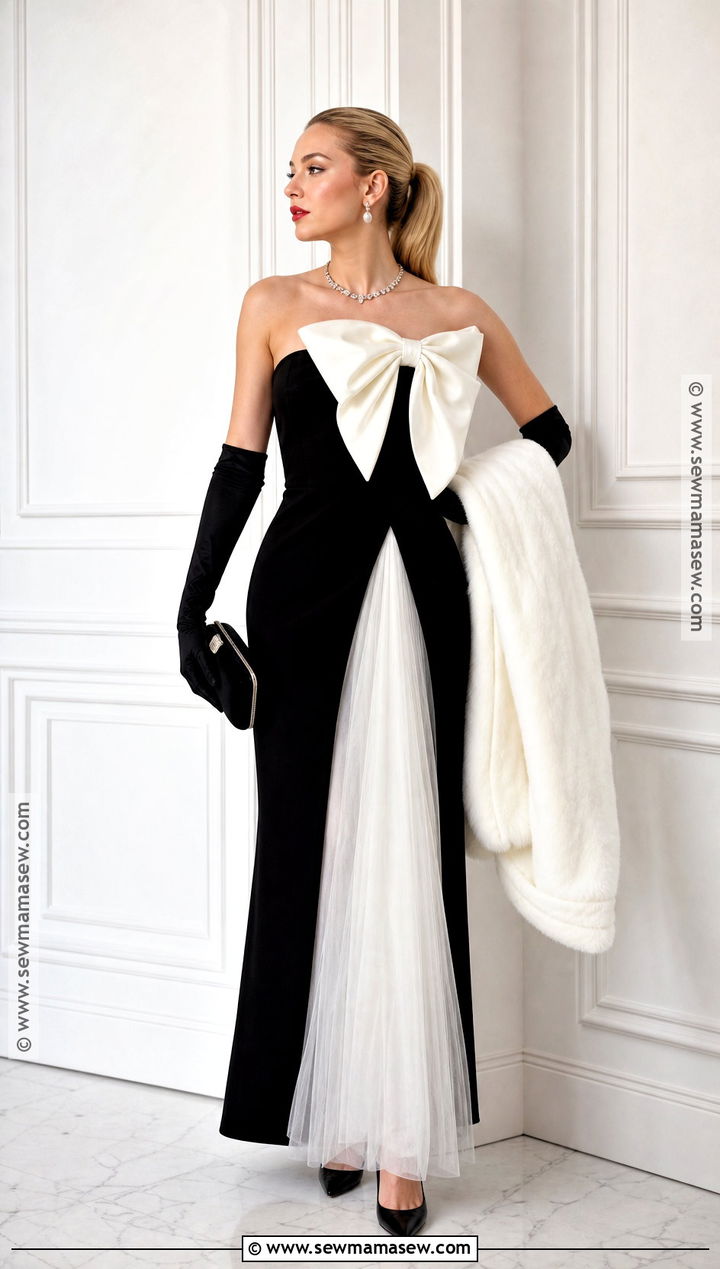 Black And White Evening Barbie Costume - 35 barbie costumes