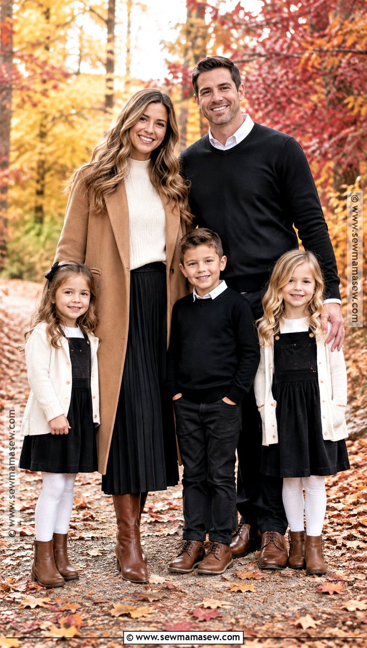 Black And White Fall Family Picture Outfit - 15 fall family pictures black outfits