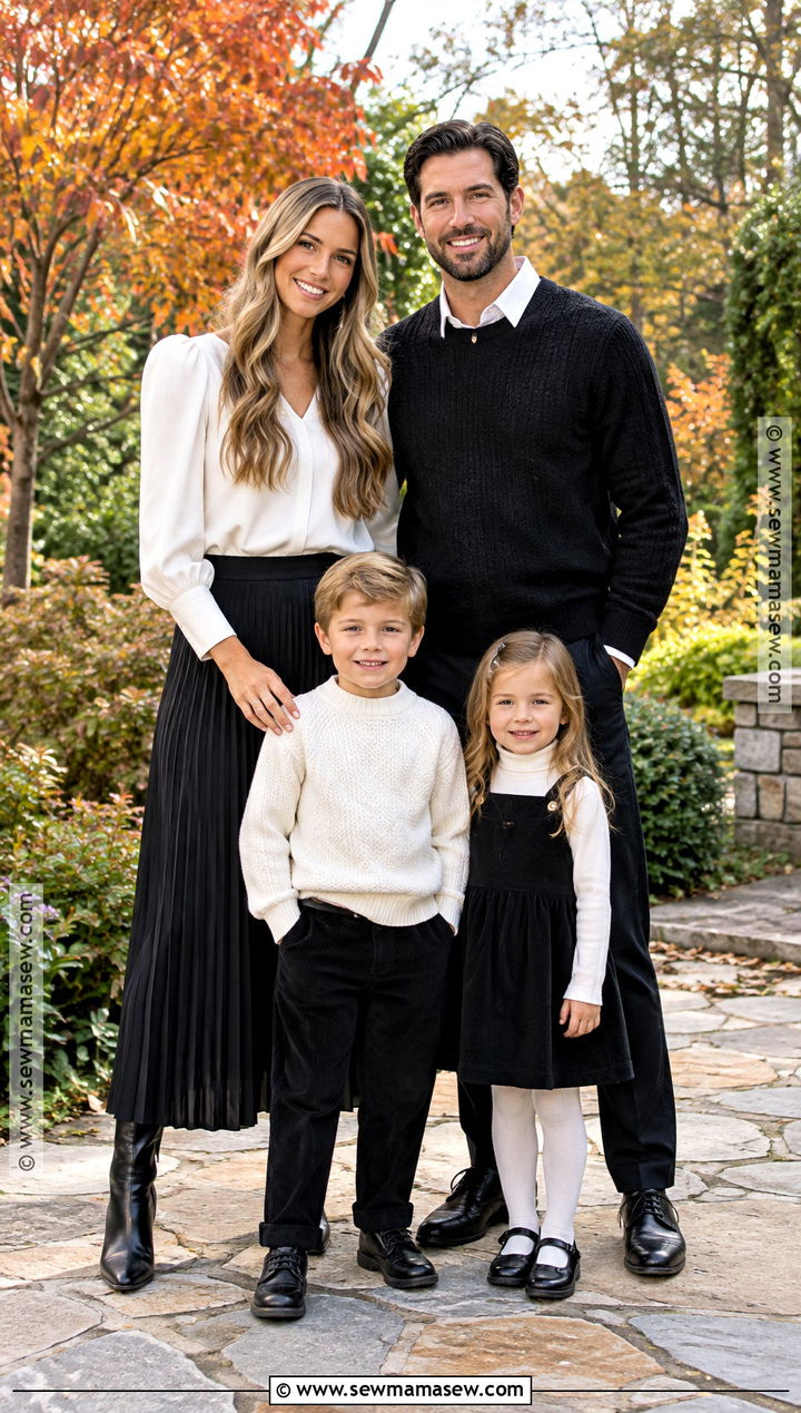 Black And White Fall Family Picture Outfits - 15 family picture outfits fall black