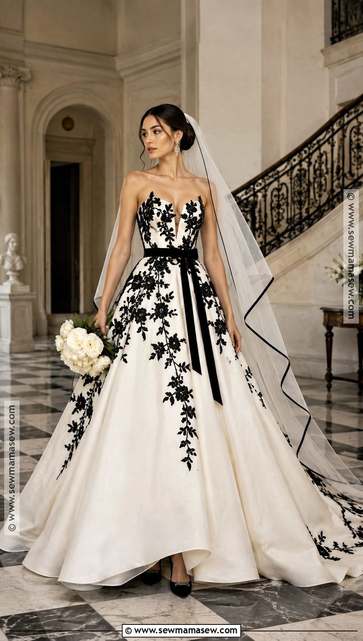 Black And White Fall Wedding Dress - 25 fall wedding dress ideas