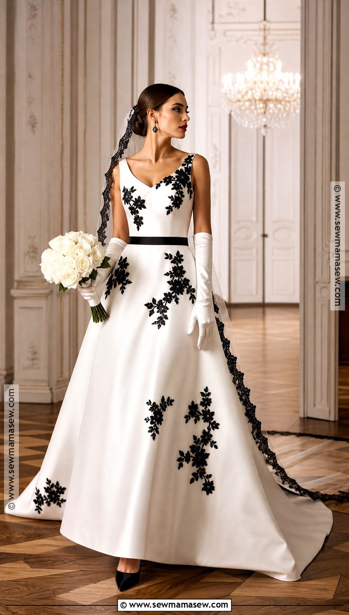 Black And White Halloween Wedding Dress - 30 halloween wedding dresses