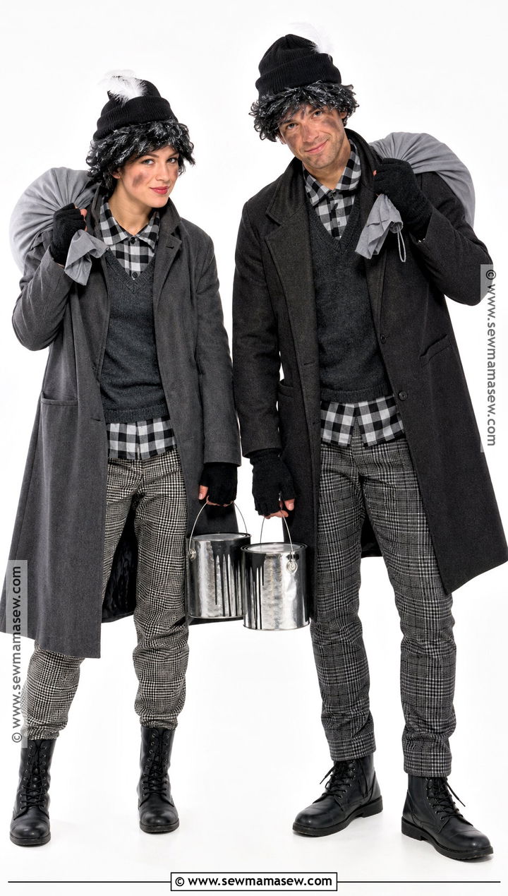 Black And White Harry And Marv Costume - 30 Harry And Marv Home Alone Costume Ideas