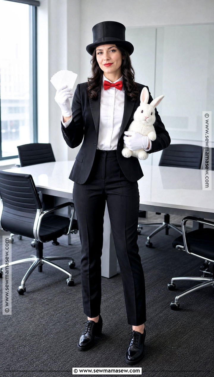 Black And White Magician Costume - 35 work costume ideas