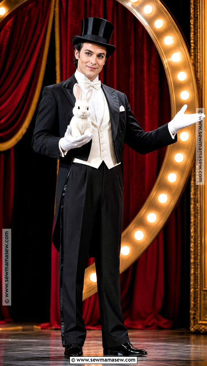 Black And White Magician Costume - 30 Black And White Halloween Costume Ideas