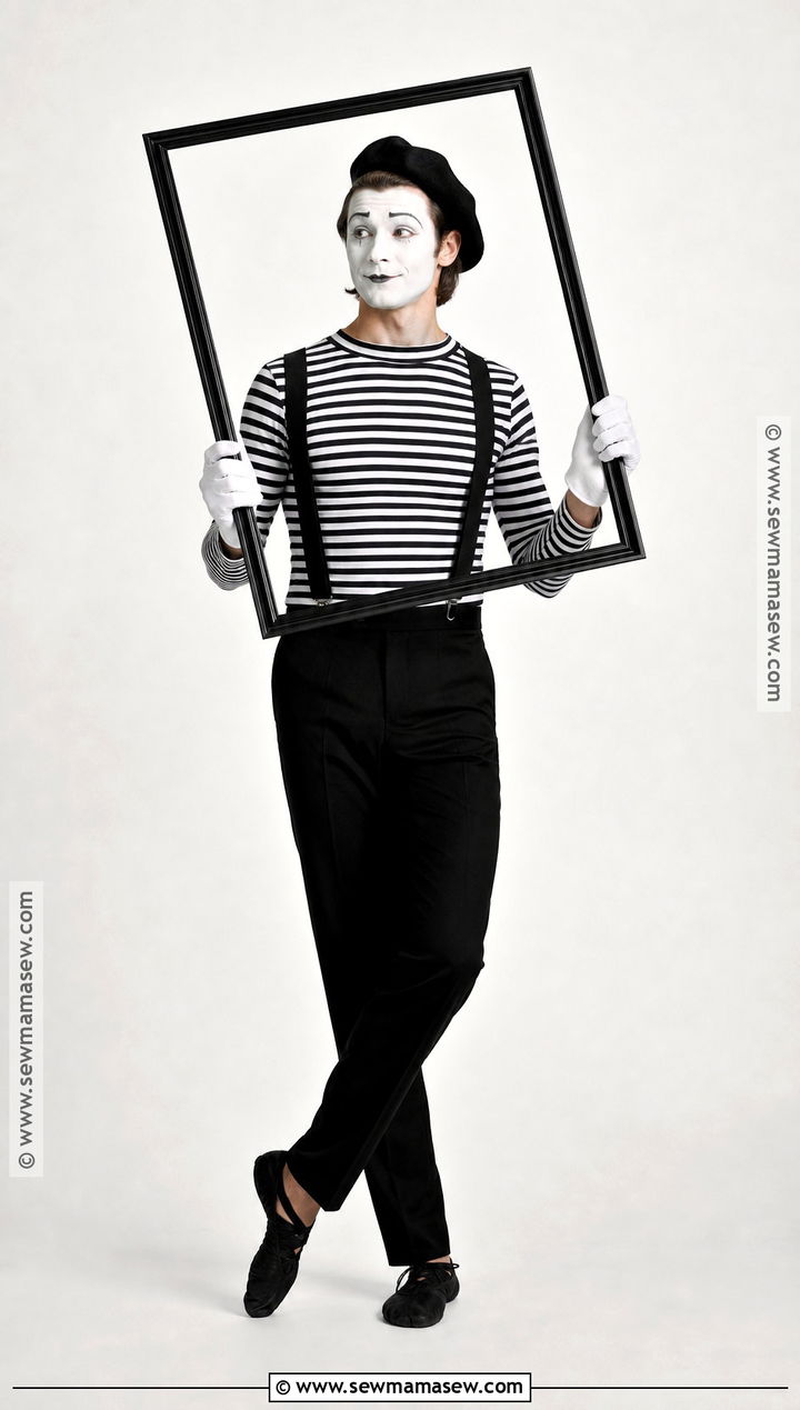 Black And White Mime Circus Costume - 30 circus costumes