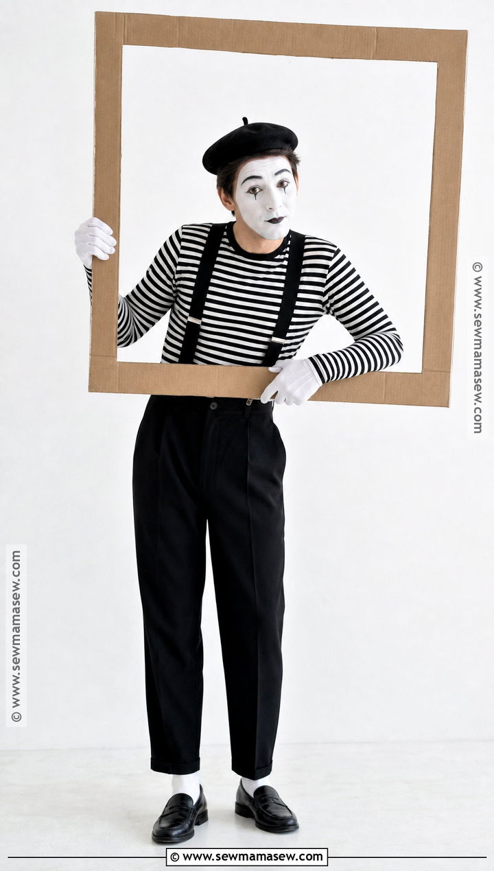 Black And White Mime Costume - 35 black costume ideas