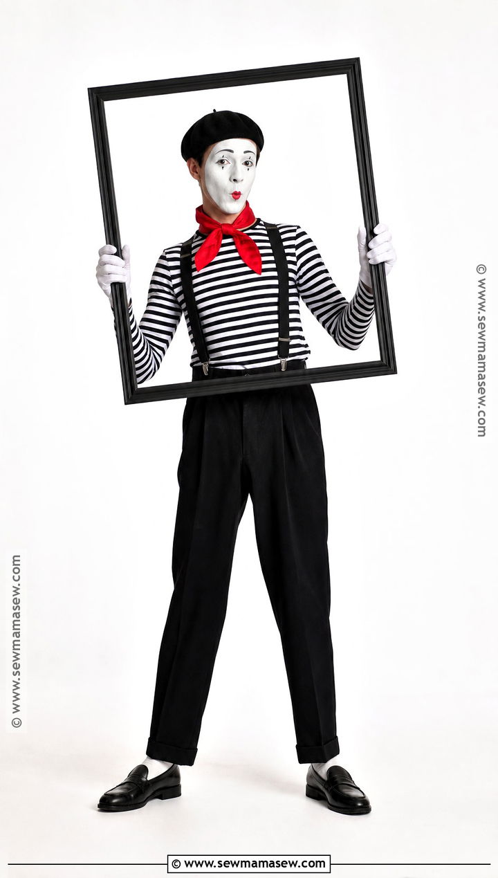 Black And White Mime Costume - 35 halloween costumes one person