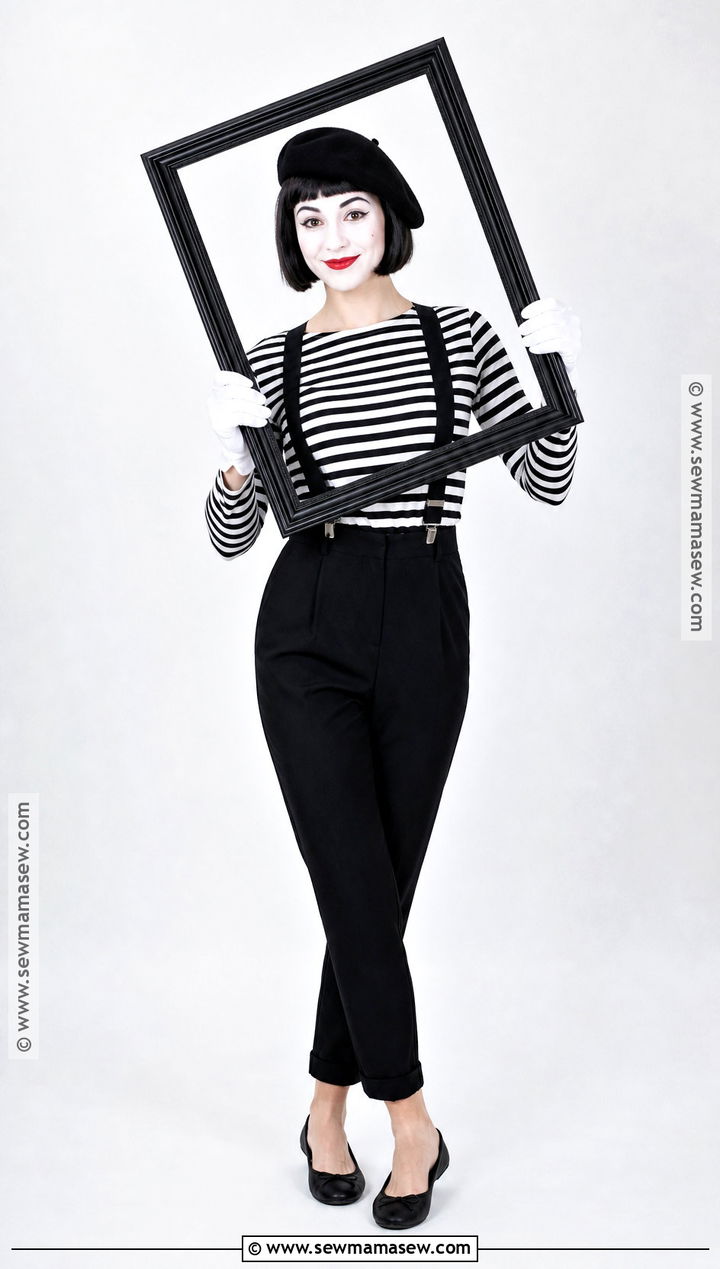 Black And White Mime Costume - 35 homemade costume ideas for women