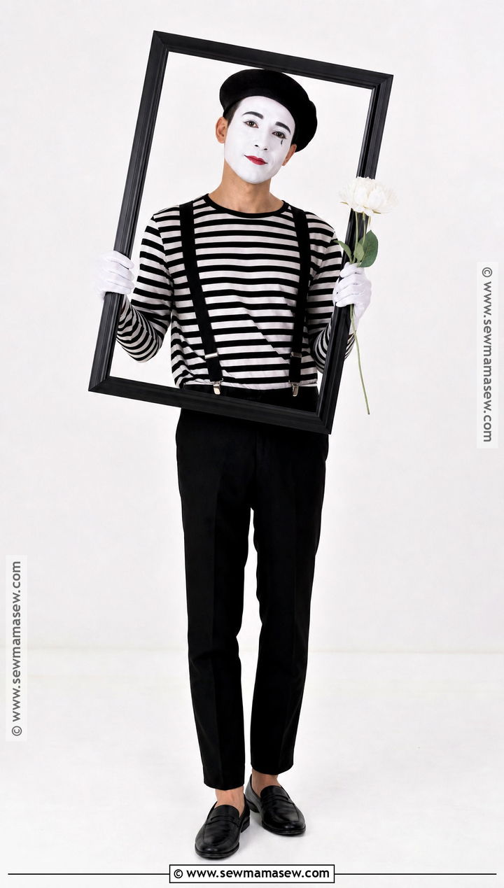 Black And White Mime Costume - 40 low effort halloween costume ideas