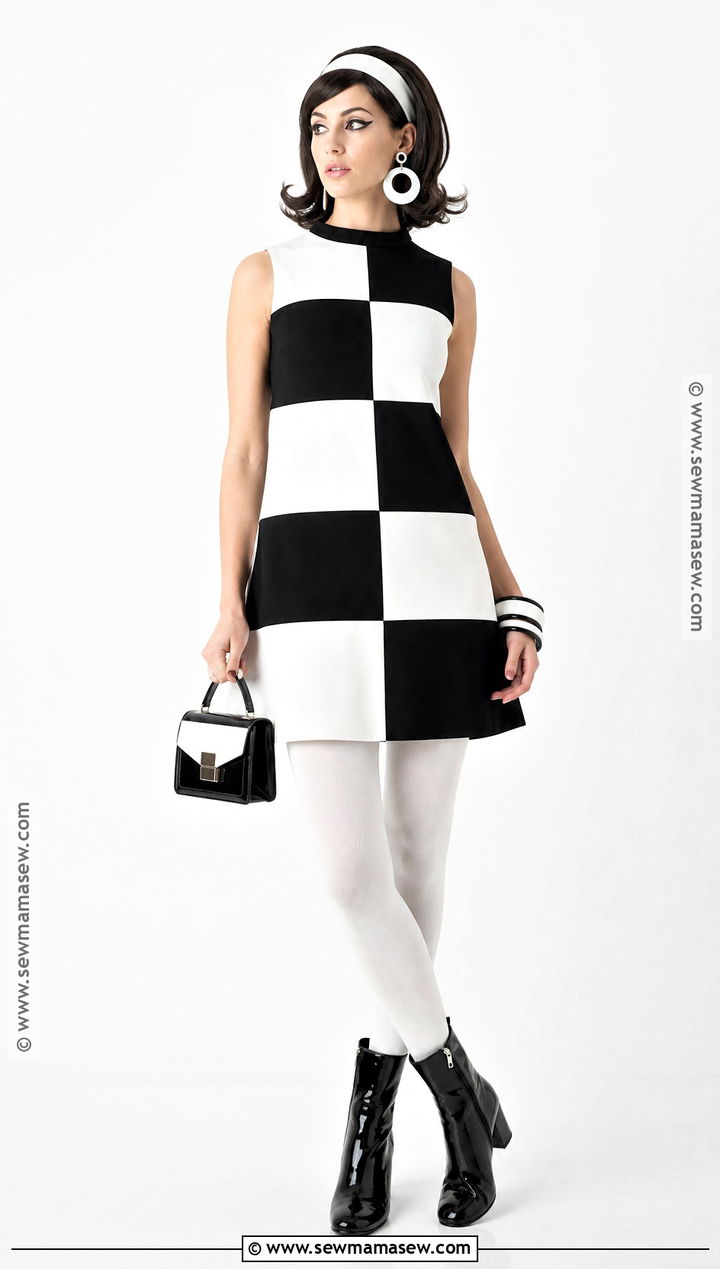 Black And White Mod Costume - 30 60s halloween costume ideas