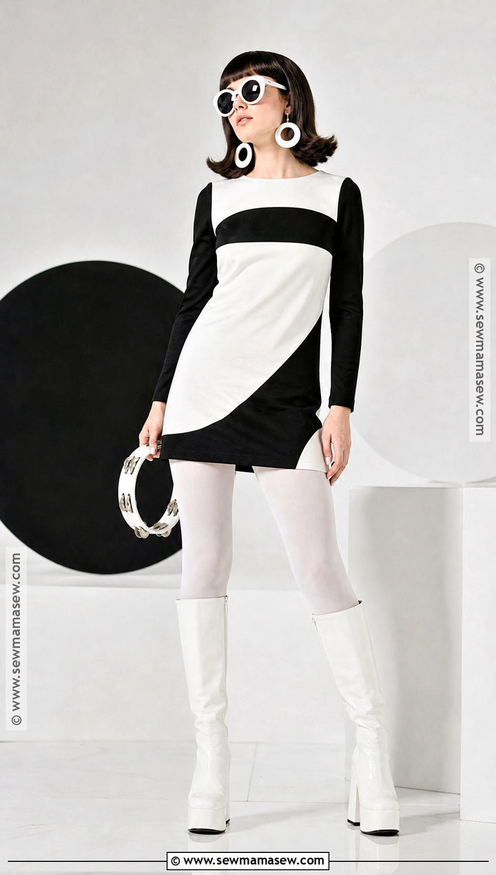Black And White Mod Disco Costume - 30 disco costume ideas for women
