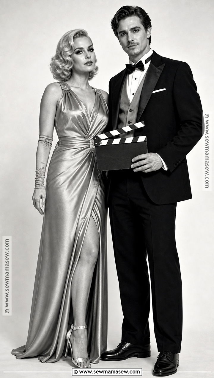 Black And White Movie Star Couple Costume - 30 couples costumes ideas