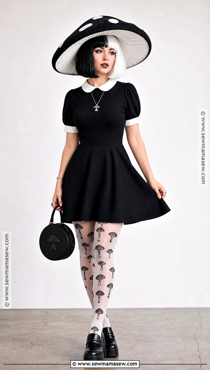Black And White Mushroom Costume - 30 Mushroom Costume Ideas for Women