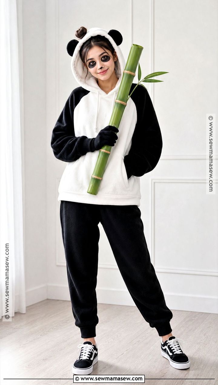 Black And White Panda Costume - 30 Black And White Halloween Costume Ideas