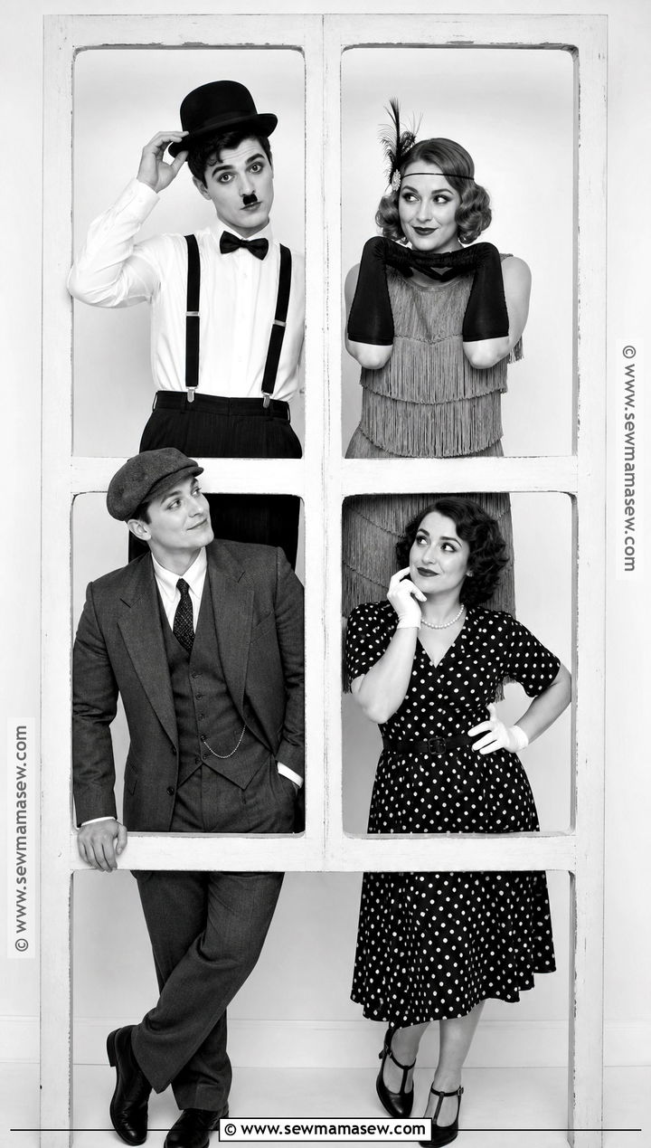 Black And White Photo Booth Group Costume - 30 Black And White Halloween Costume Ideas