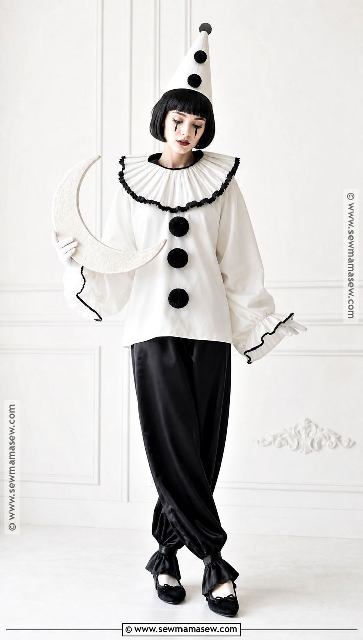 Black And White Pierrot Clown Costume - 35 clown costume inspo ideas