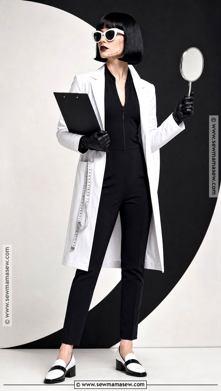 Black And White Plastic Surgery Costume - 30 plastic surgery costume ideas