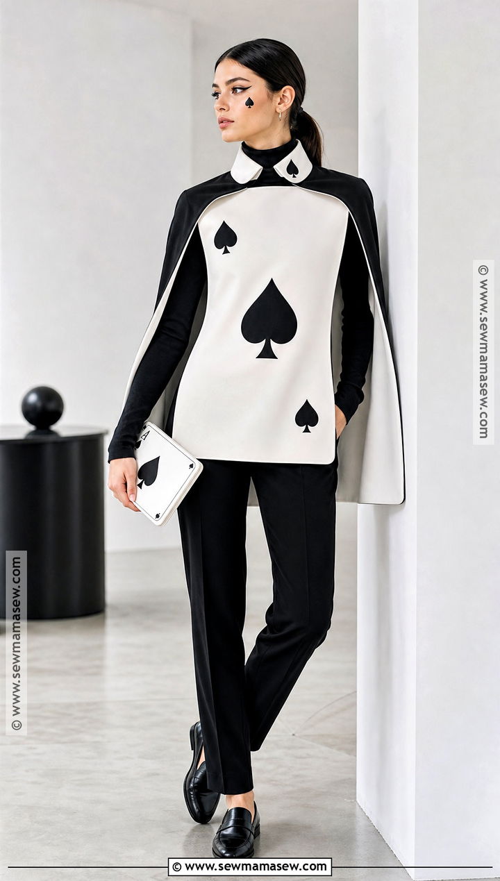 Black And White Playing Card Costume - 30 playing card costume ideas