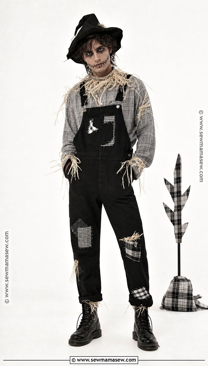 Black And White Scarecrow Costume - 30 Scarecrow Costume Ideas for Men