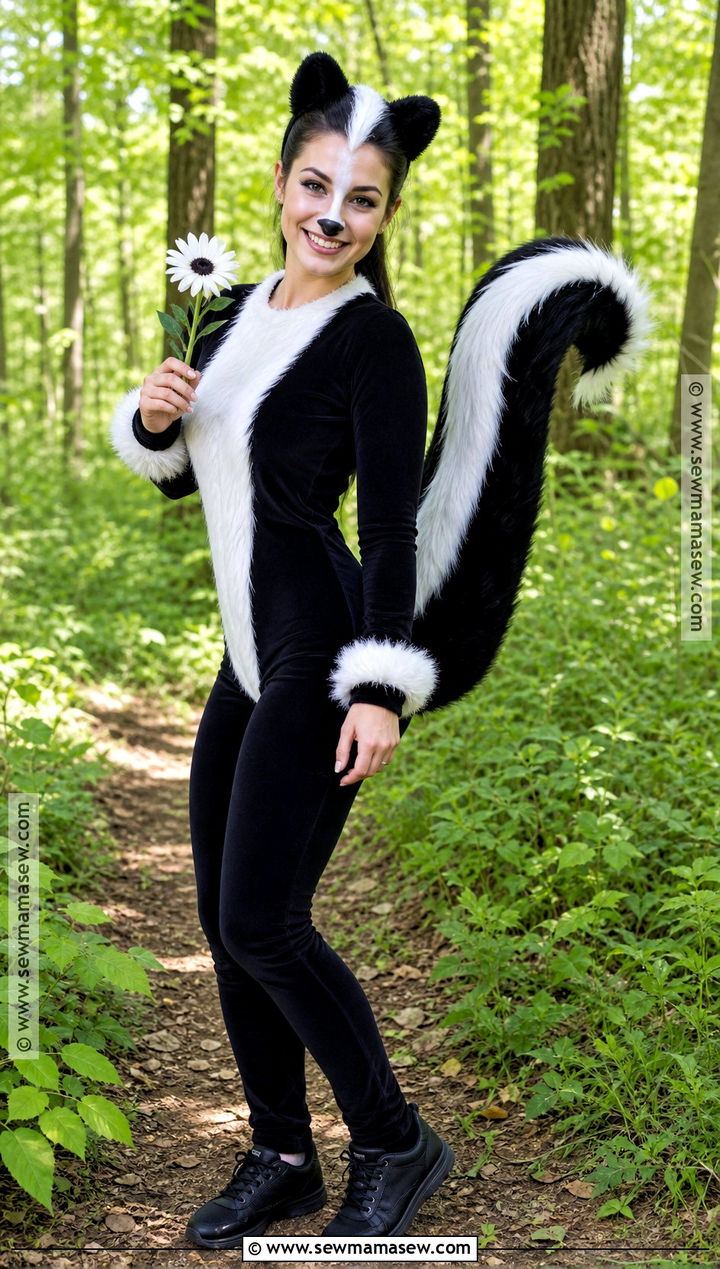 Black And White Skunk Costume - 40 animal costume ideas