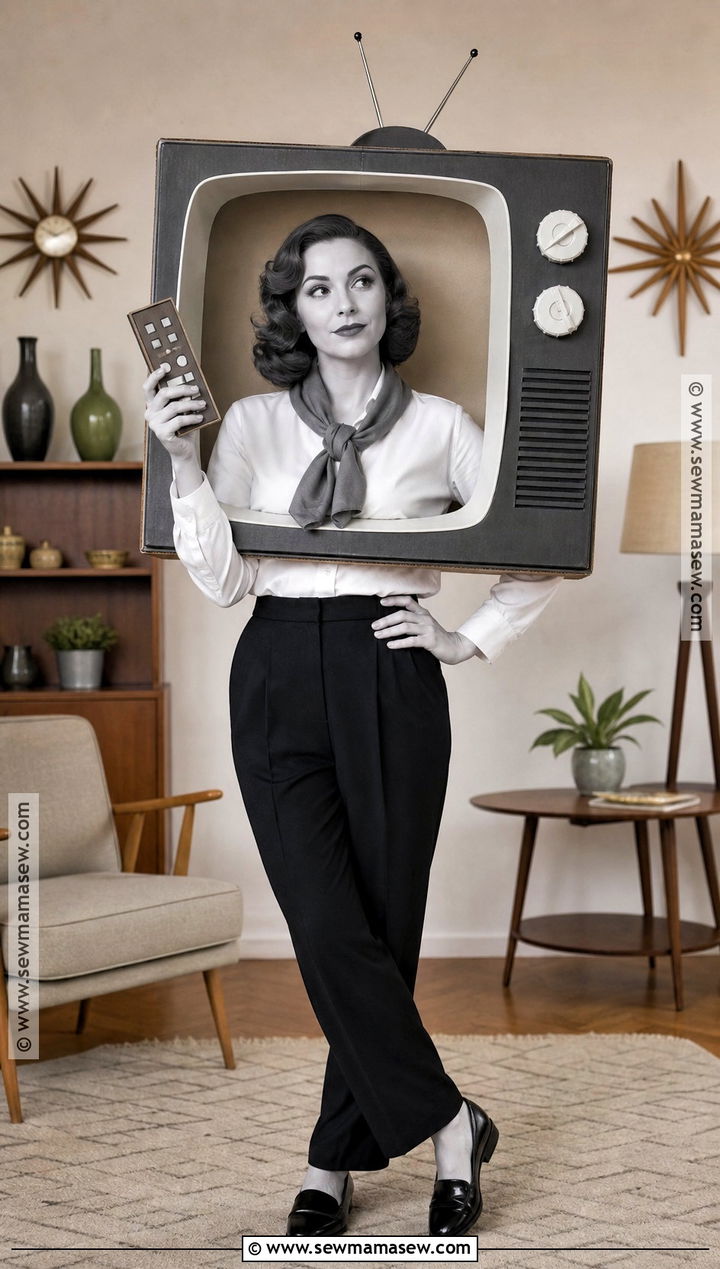 Black And White Television Costume - 30 Black And White Halloween Costume Ideas