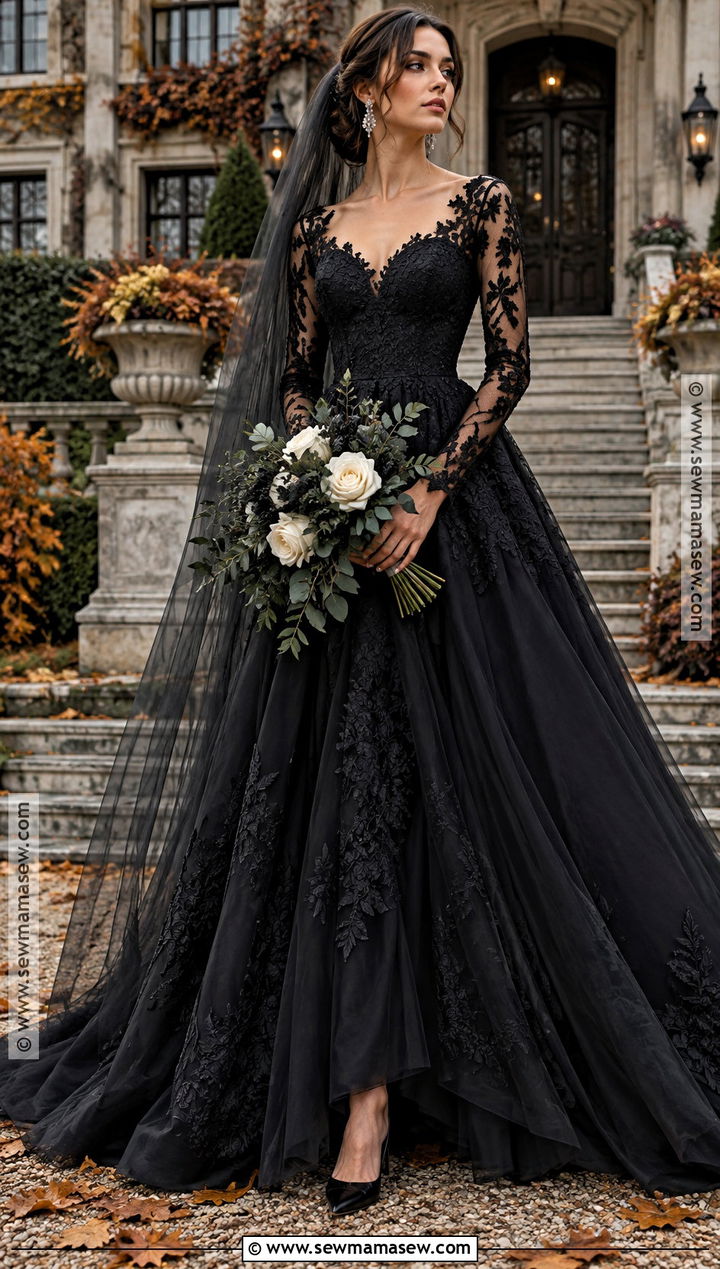 Black Autumn Wedding Dress - 20 autumn wedding dress the bride ideas