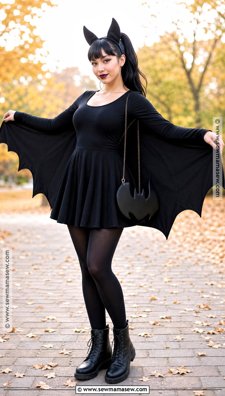 Black Bat Costume - 30 woman in black costume ideas