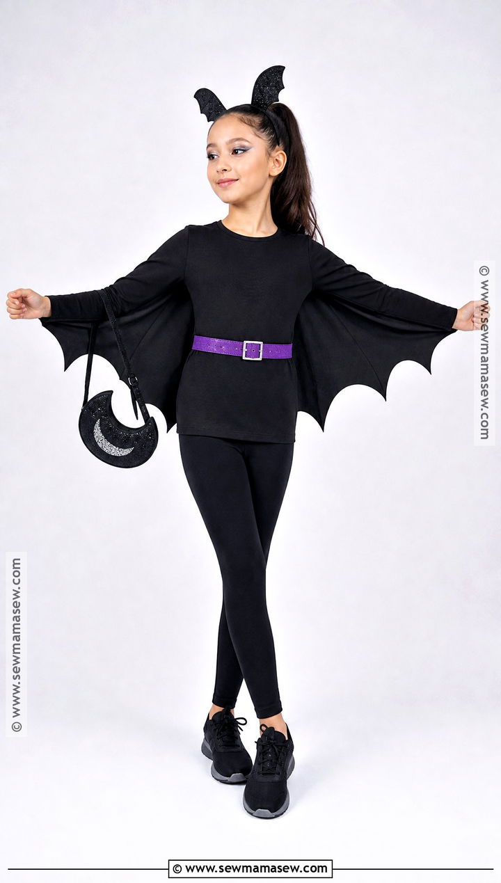 Black Bat Costume With Wing Cape - 40 halloween costume ideas for girls