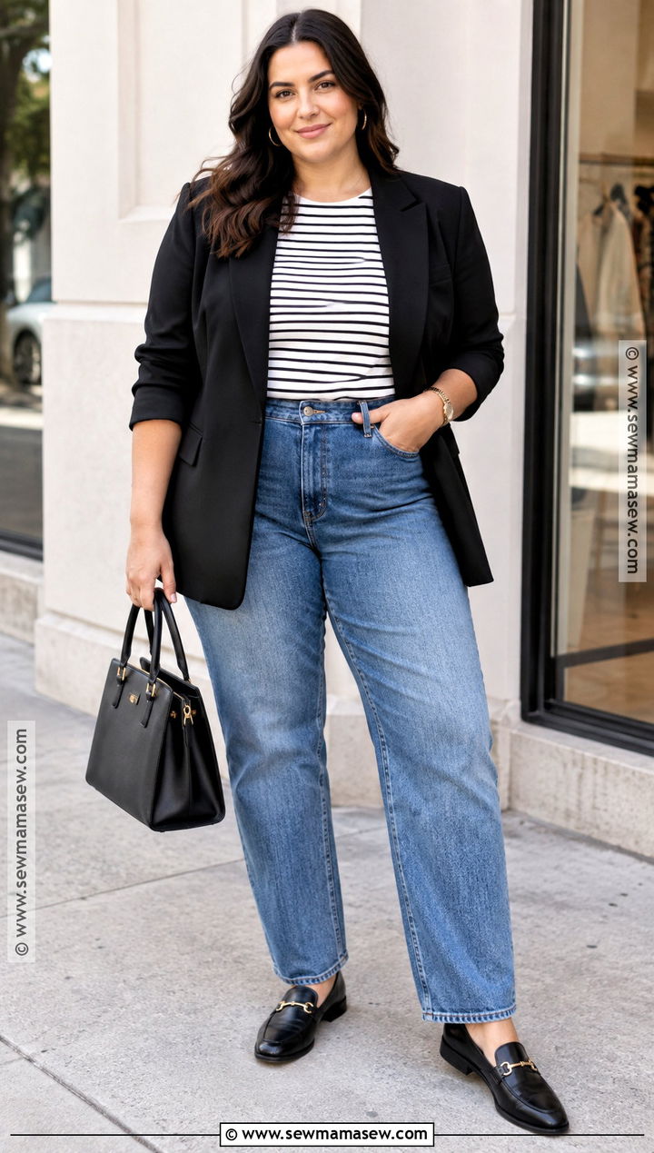 Black Blazer With Jeans - 15 lane bryant fall jackets
