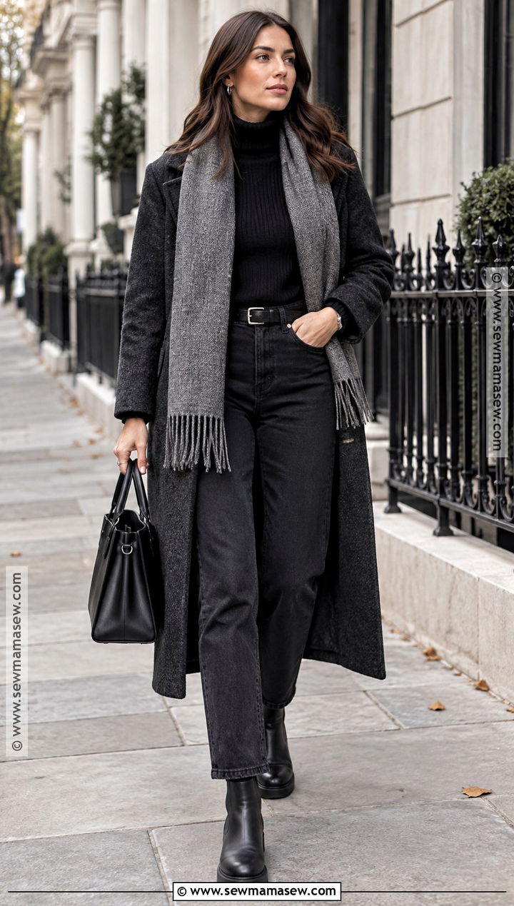 Black Blundstone Monochrome Outfit - 20 Blundstone Women Outfit Fall Ideas