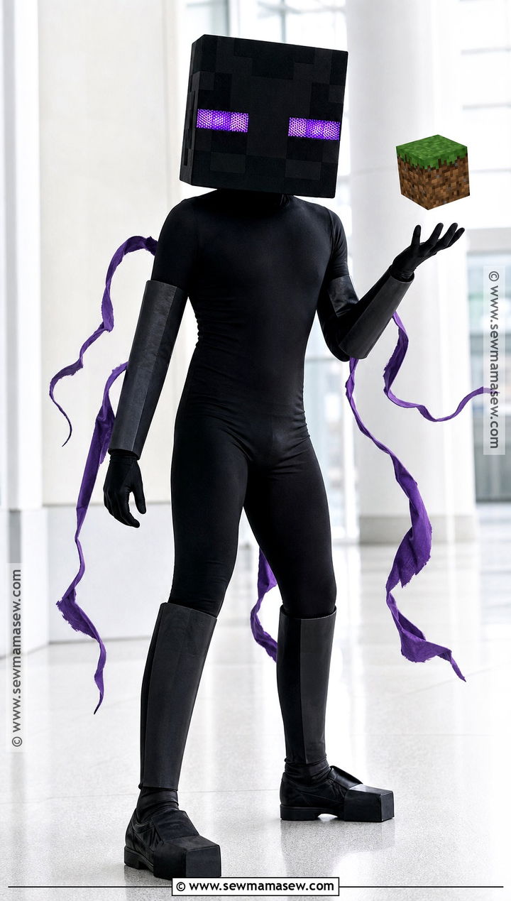 Black Bodysuit Enderman Cosplay - 35 enderman cosplay ideas