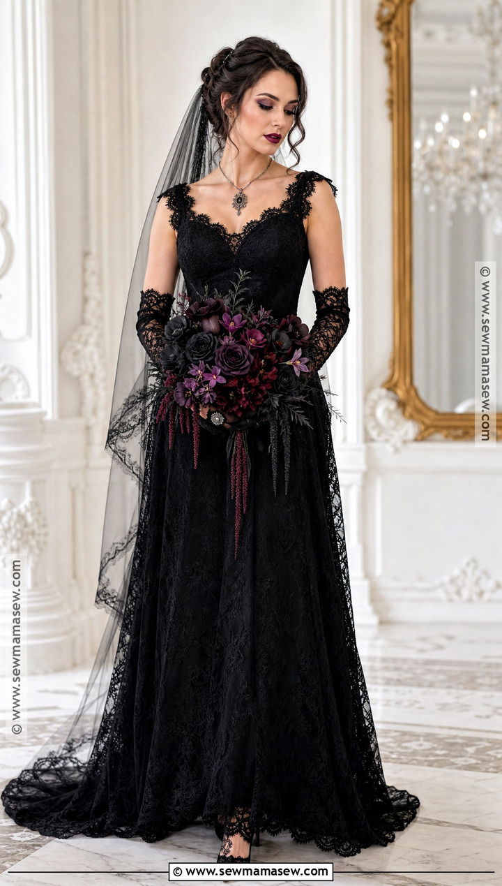 Black Bride Costume - 30 black dress costume ideas