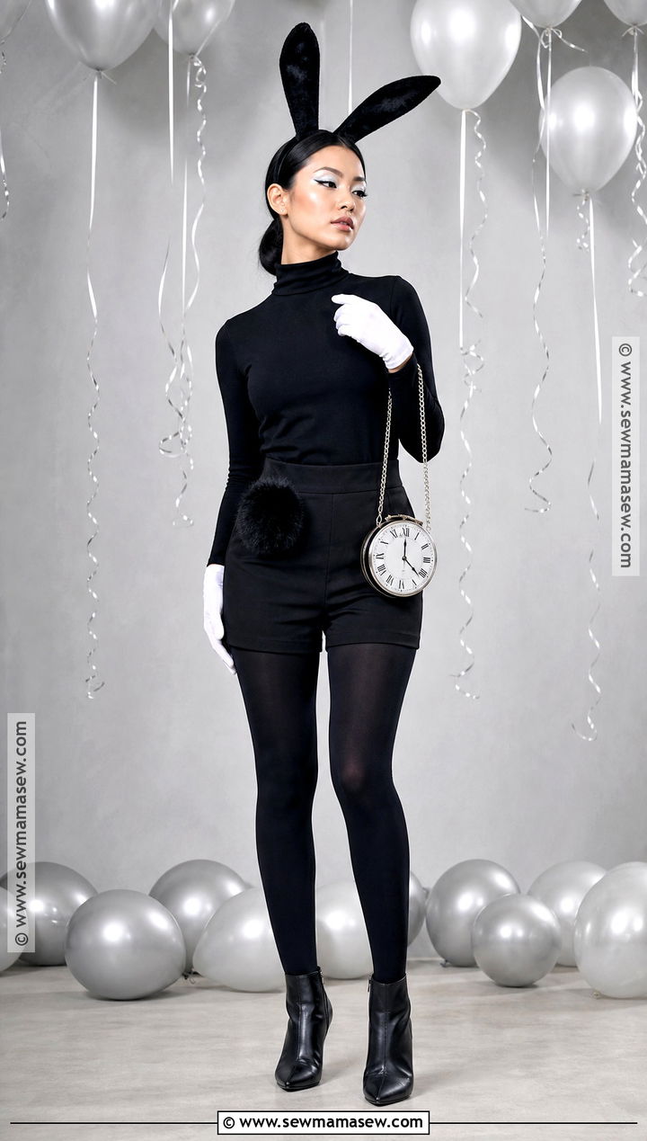 Black Bunny Costume - 30 Halloween Bunny Costume Ideas
