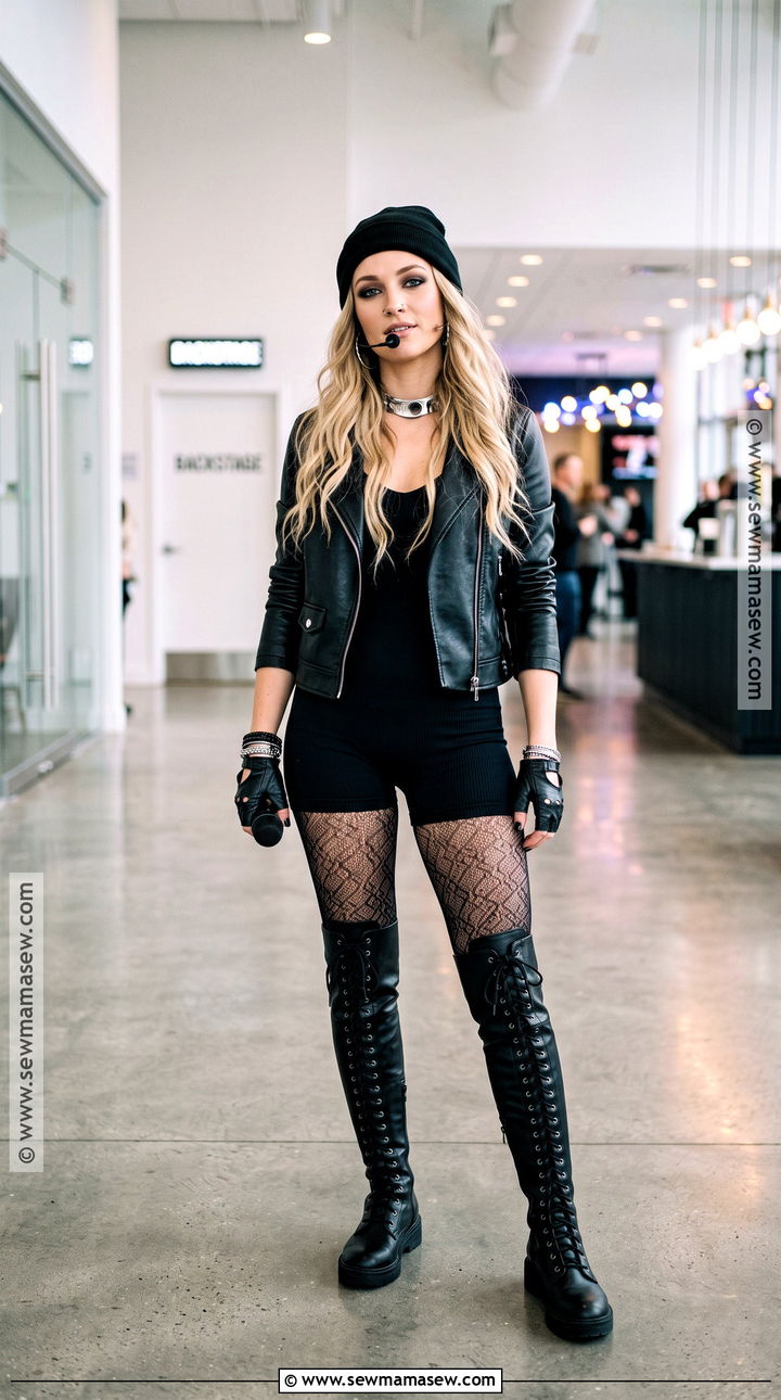 Black Canary Costume With Leather Jacket - 30 batman female costume ideas
