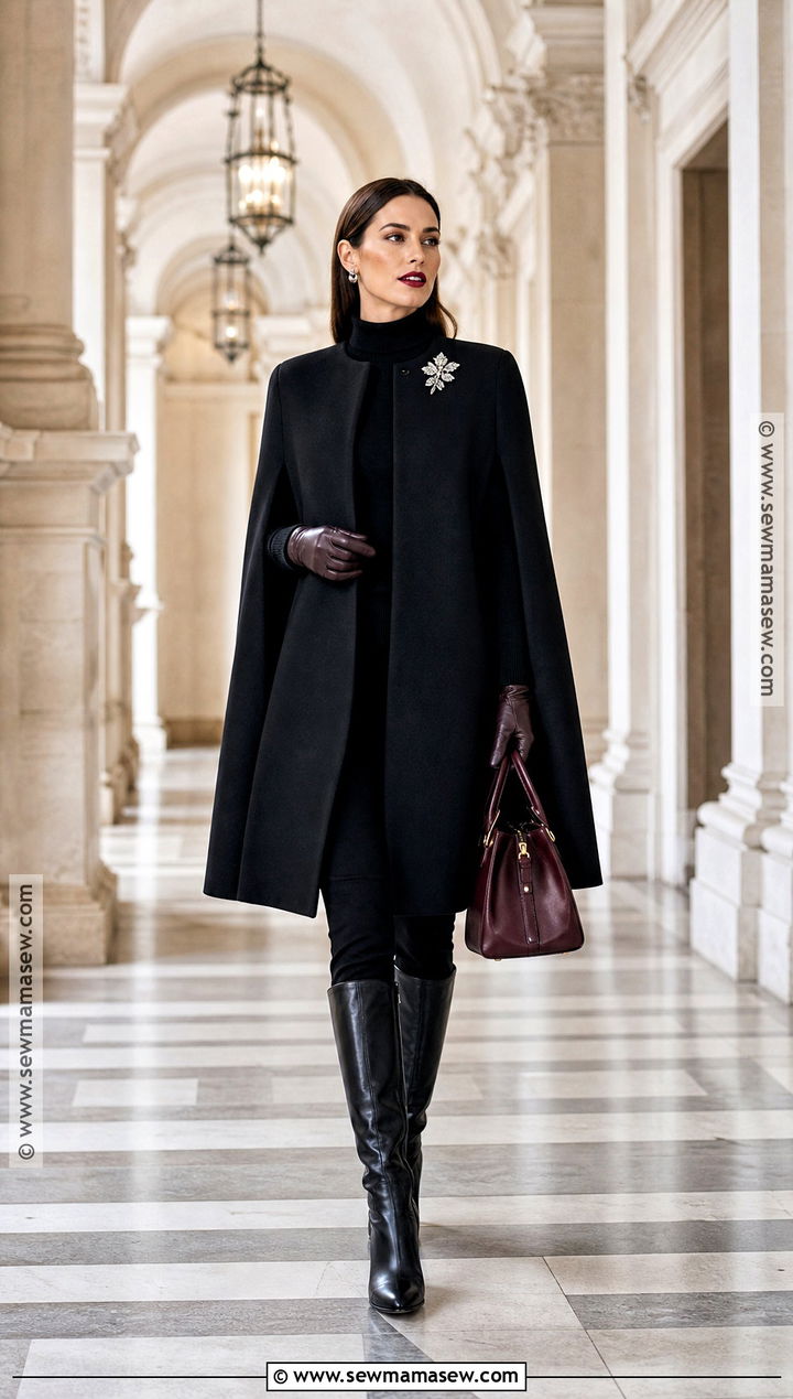 Black Cape Coat Vampire Outfit - 30 vampire style outfits