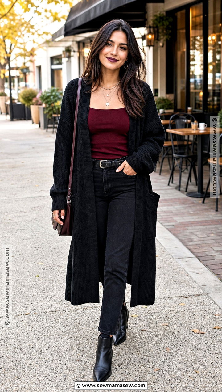 Black Cardigan Vampire Outfit - 40 vampire outfit ideas for females