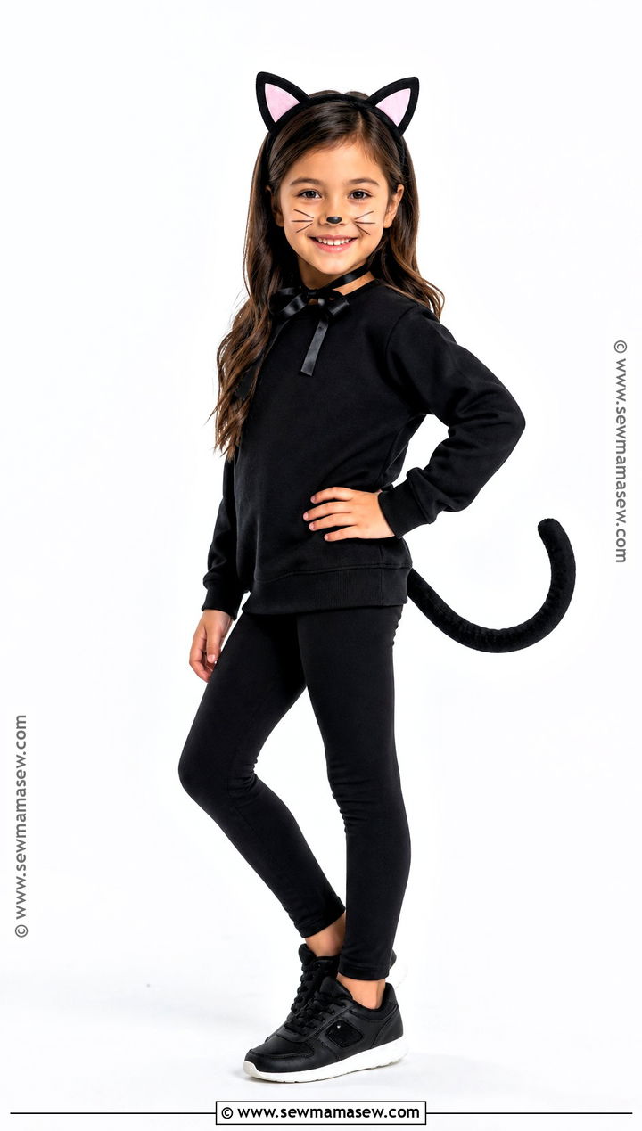 Black Cat Costume - 30 easy halloween costumes for kids
