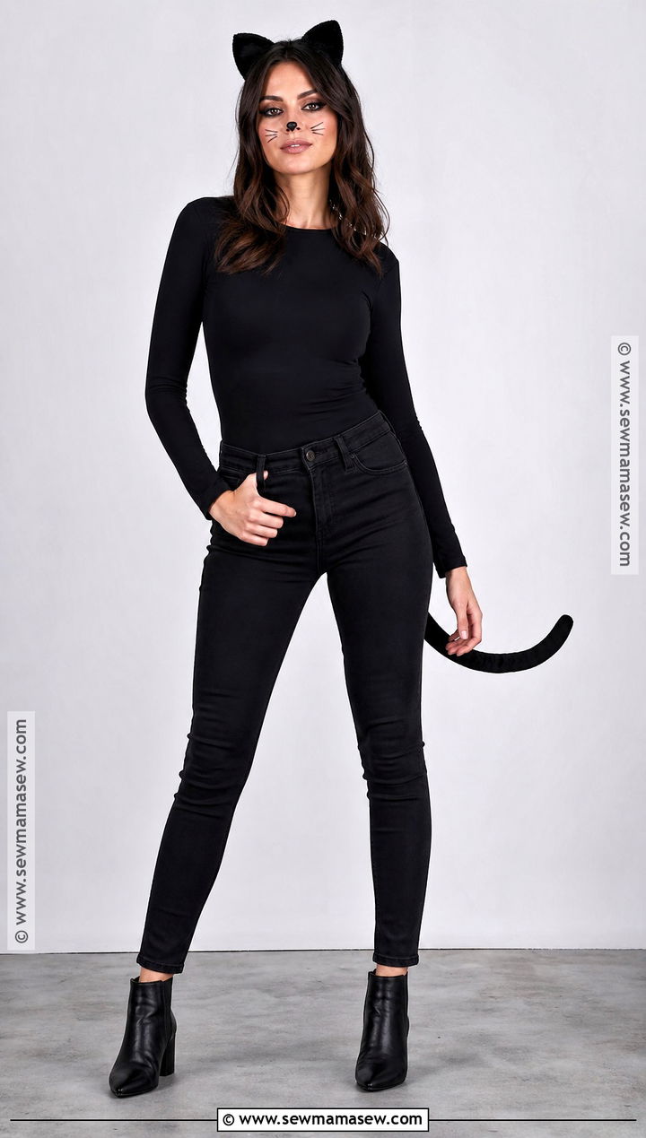 Black Cat Costume - 40 low effort halloween costume ideas