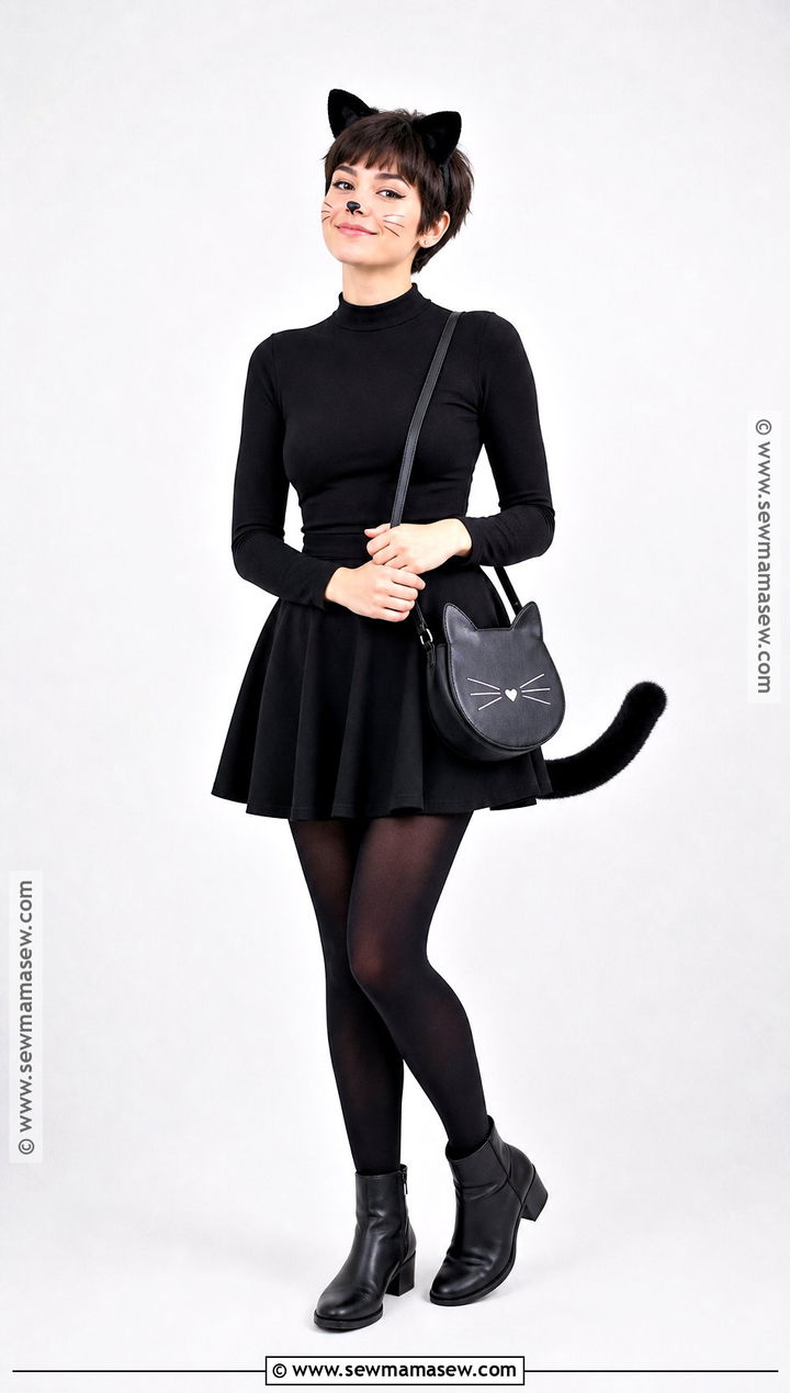 Black Cat Costume With Short Hair - 30 short hair halloween costumes