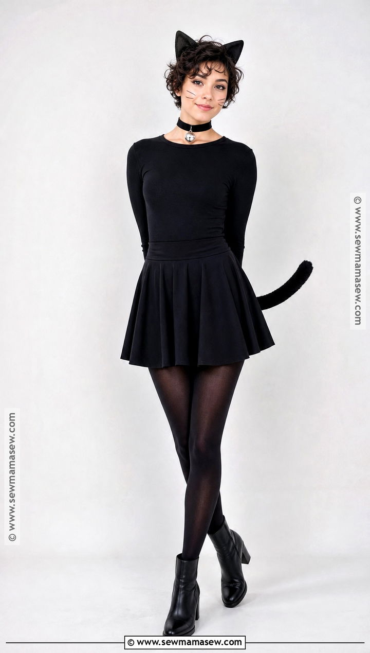Black Cat Costume With Short Hair - 30 halloween costumes short hair