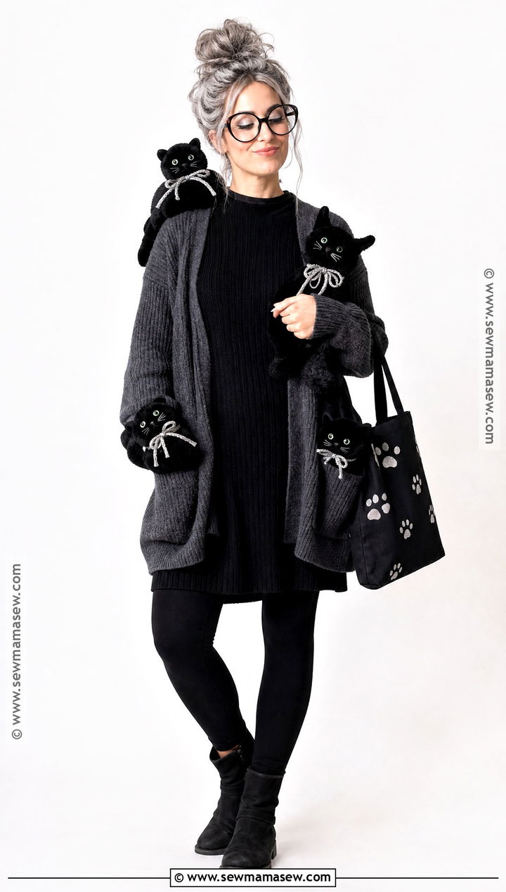 Black Cat Crazy Cat Lady Costume - 35 crazy cat lady costume ideas