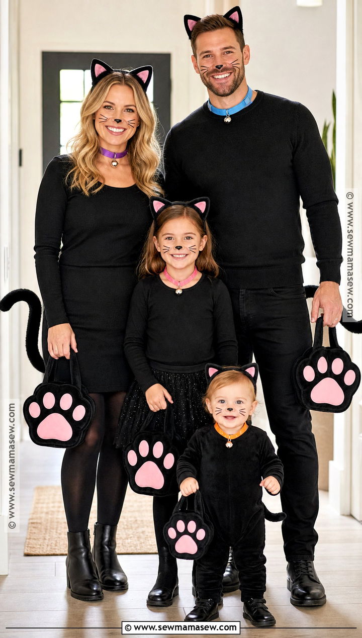 Black Cat Family Halloween Costume - 45 black cat halloween costume ideas