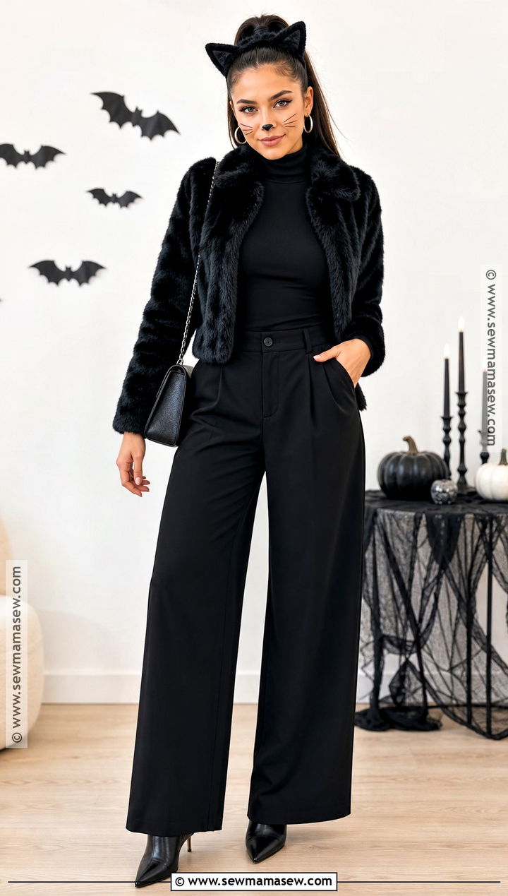 Black Cat Halloween Outfit - 30 Halloween Aesthetic Outfits