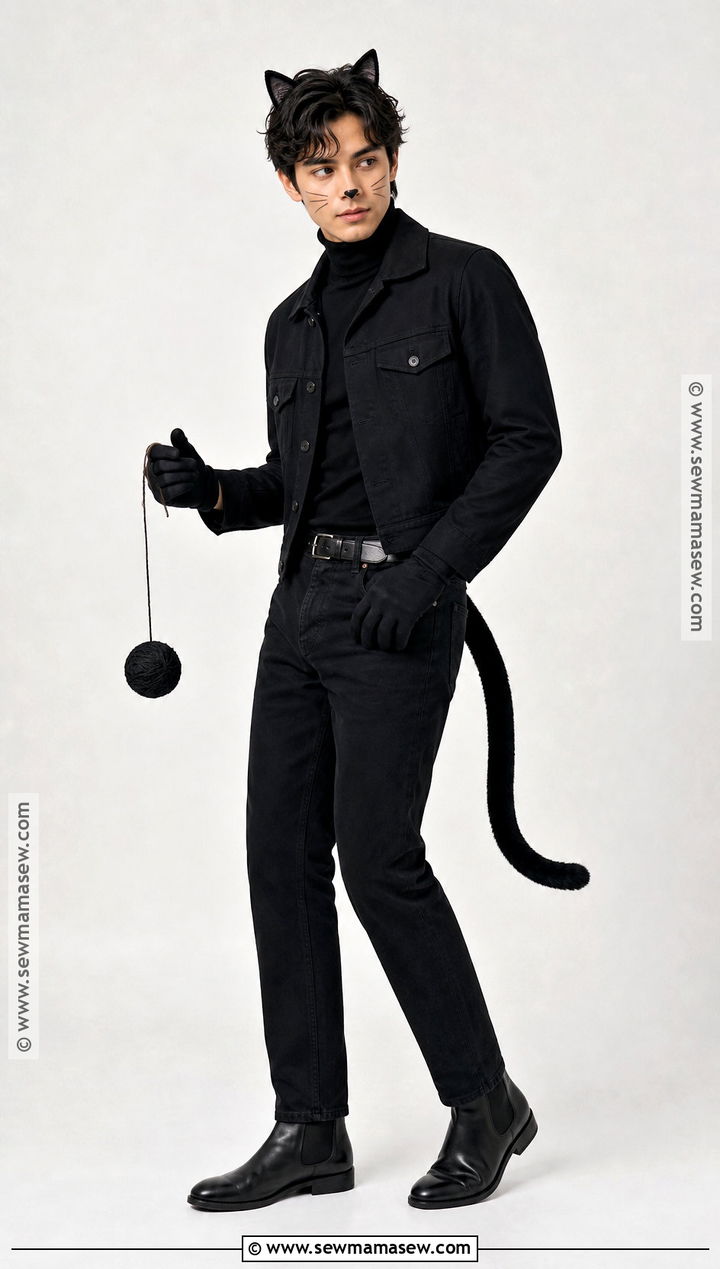 Black Cat Halloween Outfit - 35 halloween outfit ideas for men